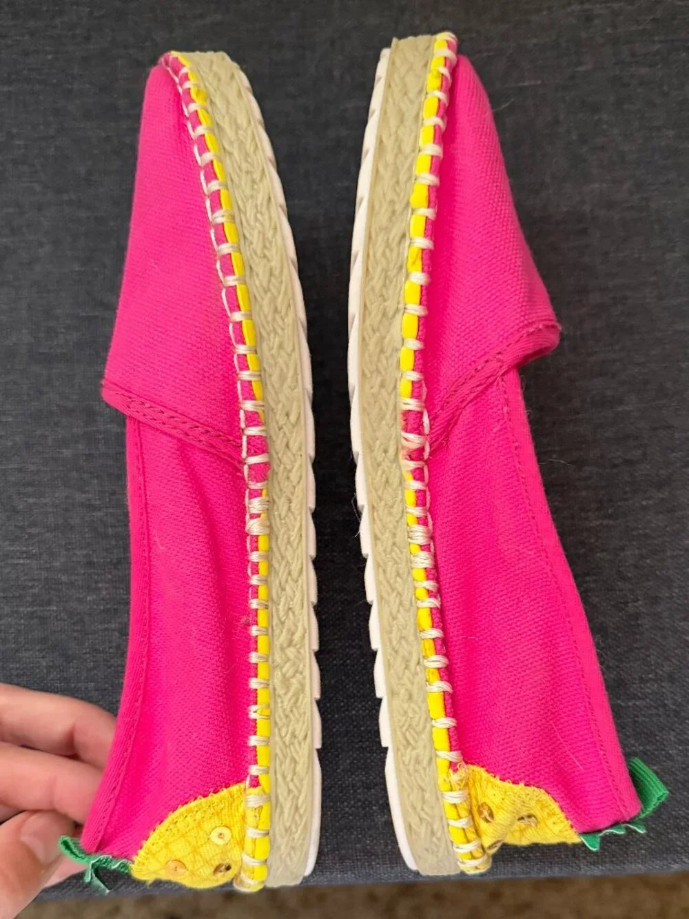 Kids' Pink Pineapple Slip On Shoes, Size 13M